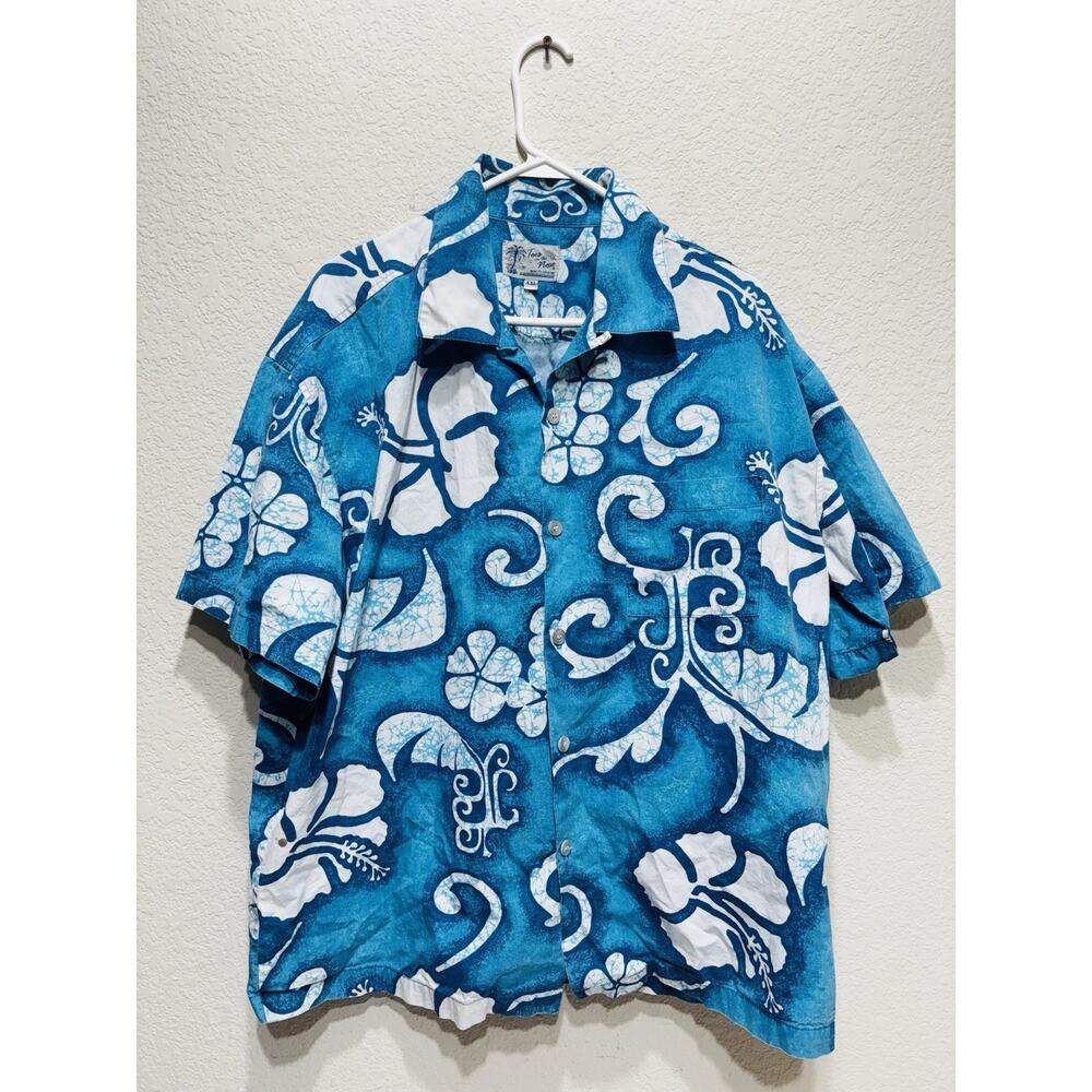 Vintage Toes on The Nose Hawaiian Shirt Blue XXL Surfing